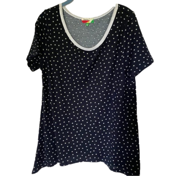 NWOT Modcloth Fervour Polka Dot Knit Top - Picture 2 of 6